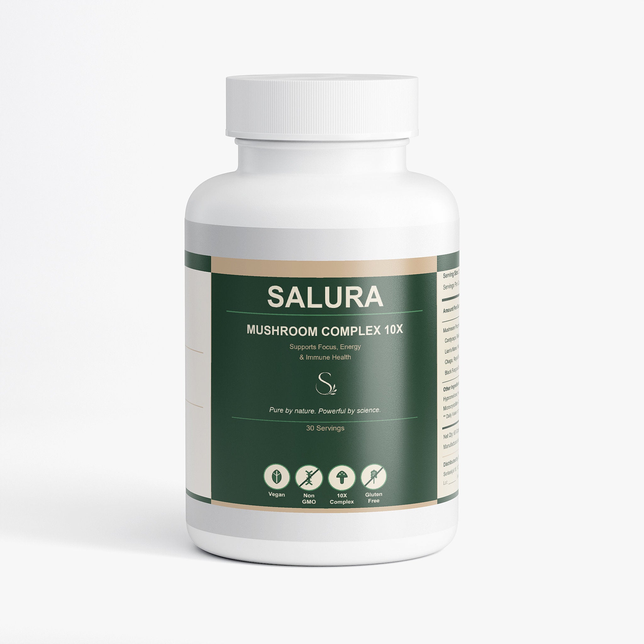 Mushroom Complex 10X — Sharpen Focus, Strengthen Immunity